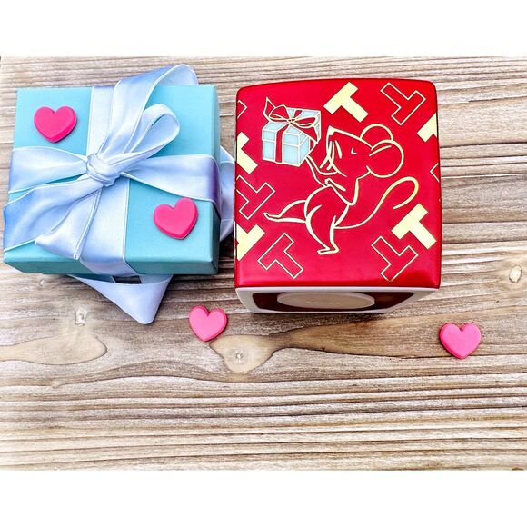 Tiffany & Co Year of the Rat Red and Gold Piggy Bank, limited edition - Picture 1 of 6